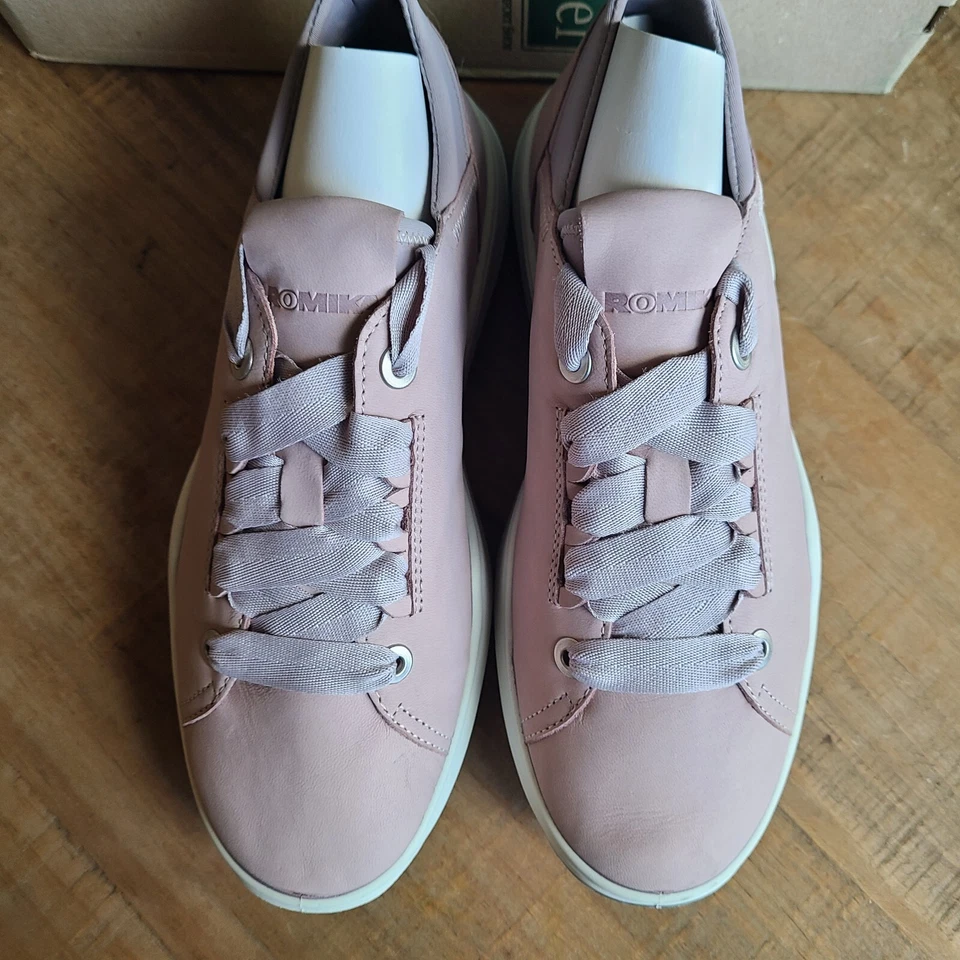 Tênis Romika Feminino Marla 01 Tamanho 37 Couro Rosa Mauve Nude NOVO - Imagem 3 de 4