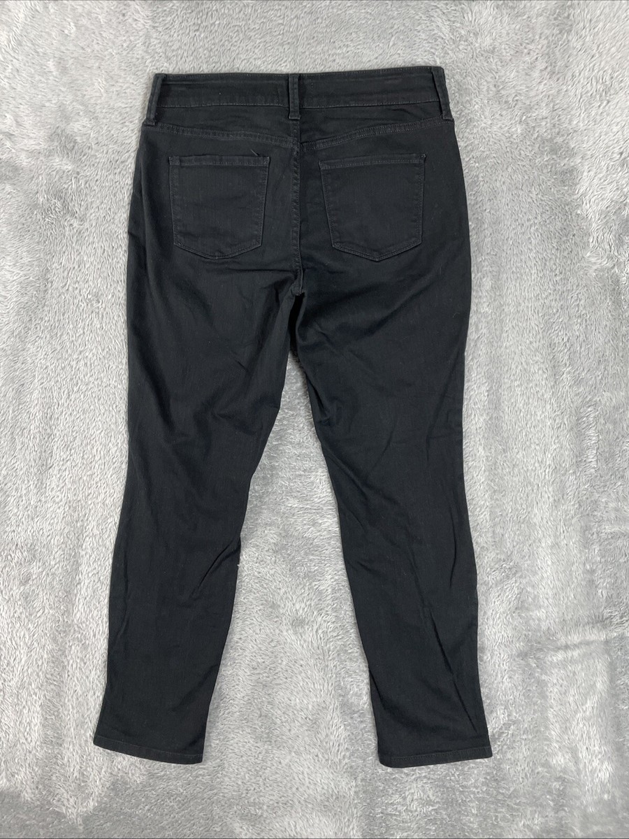 Nydj Clarissa Ankle Jeans Petite NYDJ Jeans Women's Black Alina