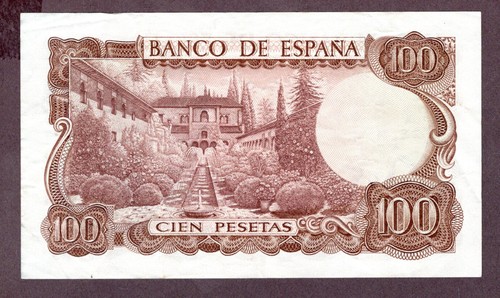 SPANIEN 100 PESETAS Banknote 1970 Zustand III+ VF+ BB+ S/N 4J4526941 WPM 152a - Bild 2 von 2