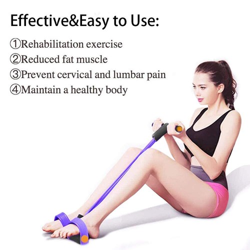 FateFan Multifunction Tension Rope, 6-Tube Elastic Yoga Pedal Puller Resistan... - Picture 5 of 8