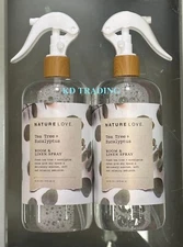 (2-Pack) NATURE LOVE ~ Fresh Tea Tree + Eucalyptus ROOM LINEN  Fabric SPRAY