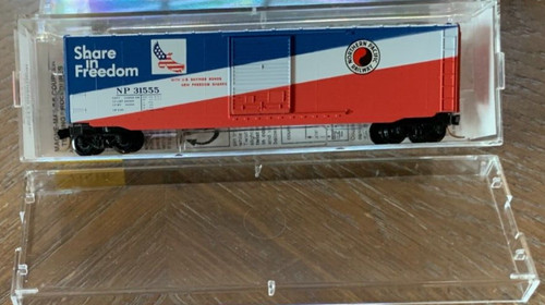 Coche de caja Micro-Trains escala N #77010 Northern Pacific Share The Freedom 50' nuevo en caja | Zustand: New