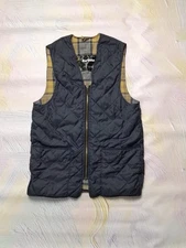 Barbour Men's dark blue Classic Quilted Country Gilet Vest Zip-In Liner