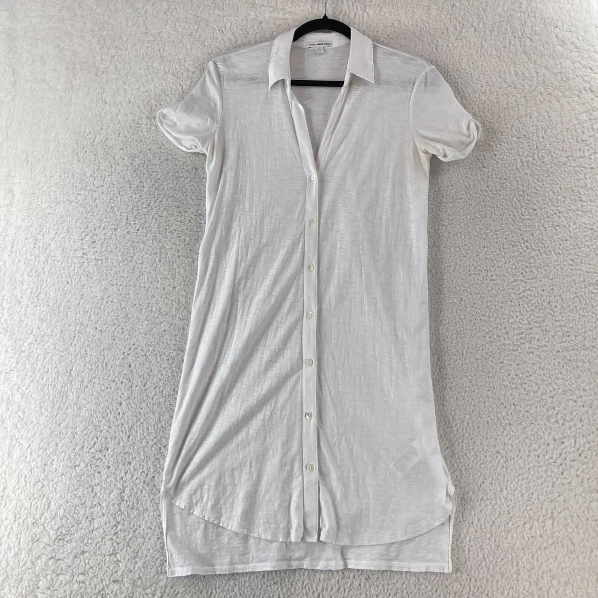 knee length dresses for ladies James Perse Lightweight Linen Cami Dress 1 / Open Sky Pigment main image 0