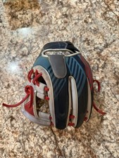 Rawlings REV204-2X Baseball Fielder's Glove, Size 11.5 - Gray/Red