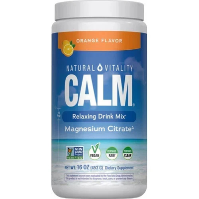#ad CALM Magnesium Powder 16 Oz Orange Flavor Vegan free ship $13.29