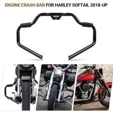 Mustache Engine Guard Crash Bar Fit For Harley Softail Street Bob FXBB 2018-2025