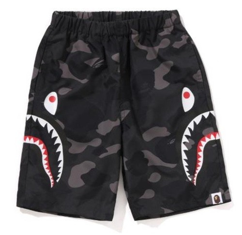 A BATHING APE Kids COLOR CAMO SIDE SHARK Beach Shorts 100–140cm Japan New - Picture 17 of 18