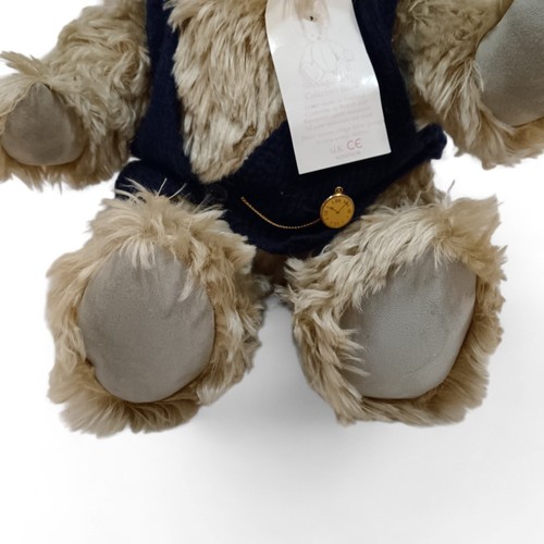 Asquiths Of Windsor Collectible Teddy Bear With Blue Waistcoat And Watch - Picture 7 of 24