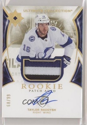 2021 Ultimate Collection 68/99 Taylor Raddysh #137 RPA Rookie Patch Auto RC 11n0