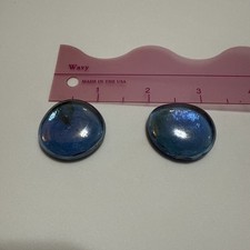 Decorative Blue XL Glass Pebbles - Gems For Crafts, Vases, Home Decor, Aquariums
