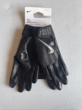 Nike Alpha Batting Gloves Youth Unisex Size Medium Black/Black/Grey  INV325 