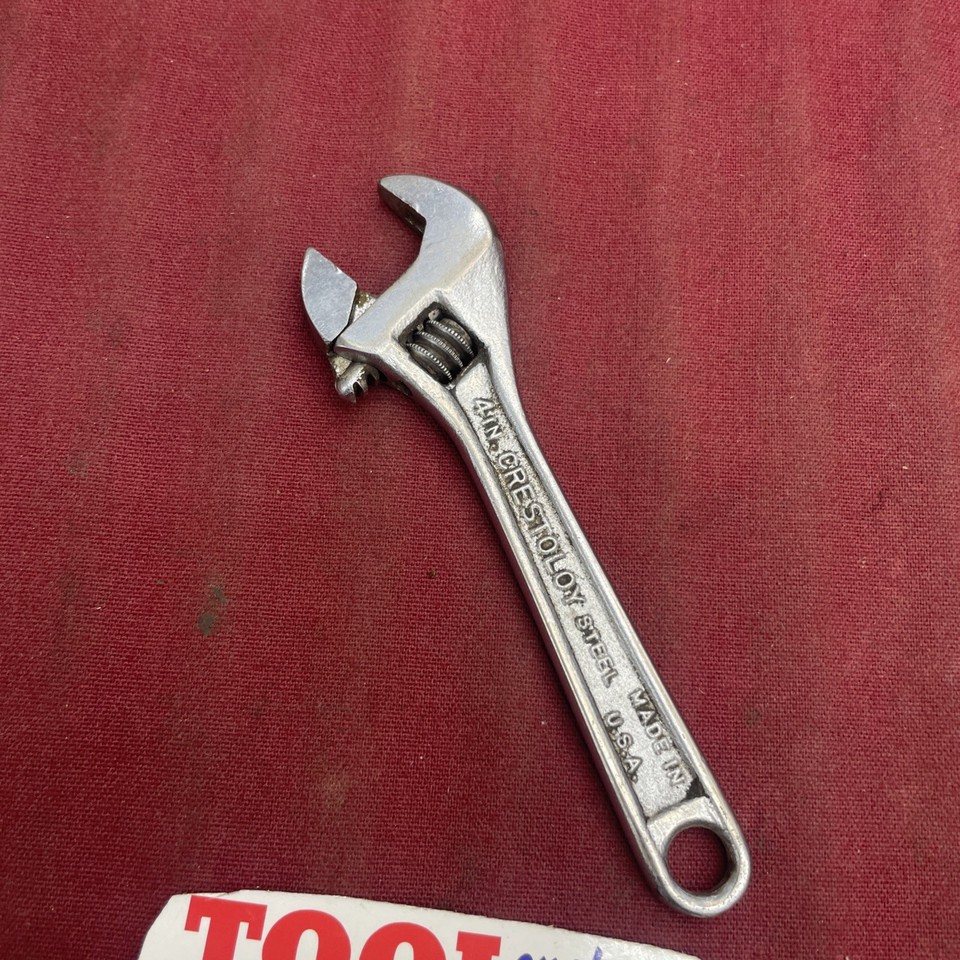 Vintage Crescent Tool Co Jamestown NY USA Crestoloy Steel 4in