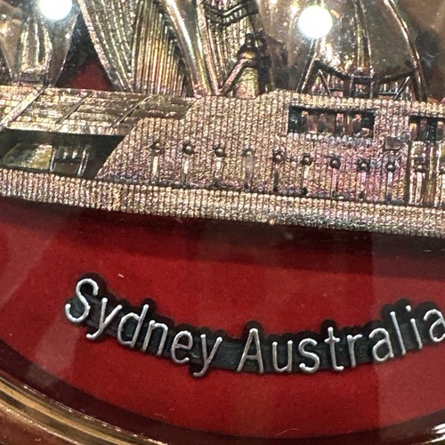 SYDNEY AUSTRALIA Harbour Bridge Opera House Plaque Copper Scene Souvenir Vintage - Picture 9 of 12