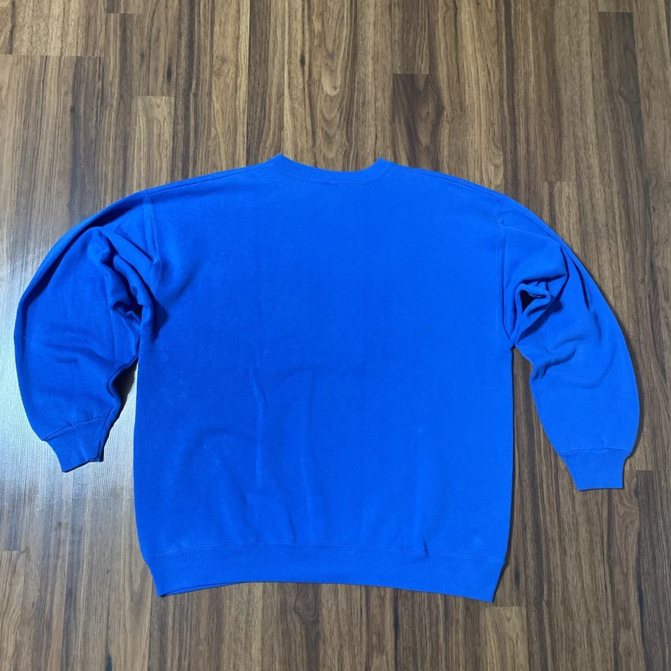 Sudadera De Colección New York Giants Para Hombre Grande Azul Equipo de Fútbol NFL Logo Y2K Foto 2 de 4