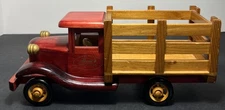 Vintage Collectible Lindt Chocolate Factory Hand Crafted Wooden Truck Free Ship