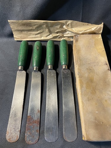 VTG USMC Shoe Knives Lot of 4, rounded Point, Number #3 w/ BOX - Picture 3 of 9