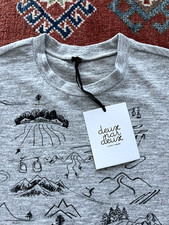 New Boys Deux Par Deux Light Heather Grey Sweater Pullover Long Sleeve Sz 12