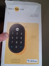 Google Nest x Yale Smart Lock Deadbolt Satin Nickel   New/Sealed  