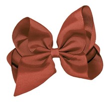 WD2U Girls 6 Classic Style Large Boutique Grosgrain Hair Bow Alligator Clip