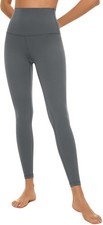 Florboom Leggings Sportivi da Donna a Vita Alta Grigio M