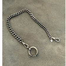 IWC Schaffhausen Taschenuhr Kette aus 925 Sterlingsilber,,20cm, Karabiner