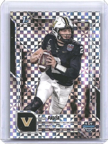 2025 Bowman Chrome University X-FRACTOR DIEGO PAVIA 1st Bowman #190!