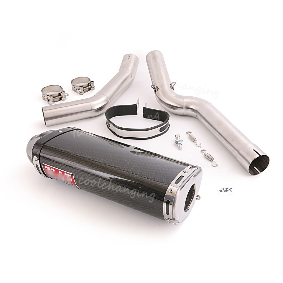 Slip on CBR1000RR Exhaust Carbon Link Pipe System for Honda 2004 2005 ...