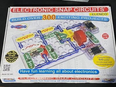 Elenco Electronic Snap Circuits SC-300 Electronics Kit - 300+ Projects Elenco