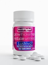 InstaRelief  Hair Growth with Lustriva  - Grow Thicker and Fuller Hair