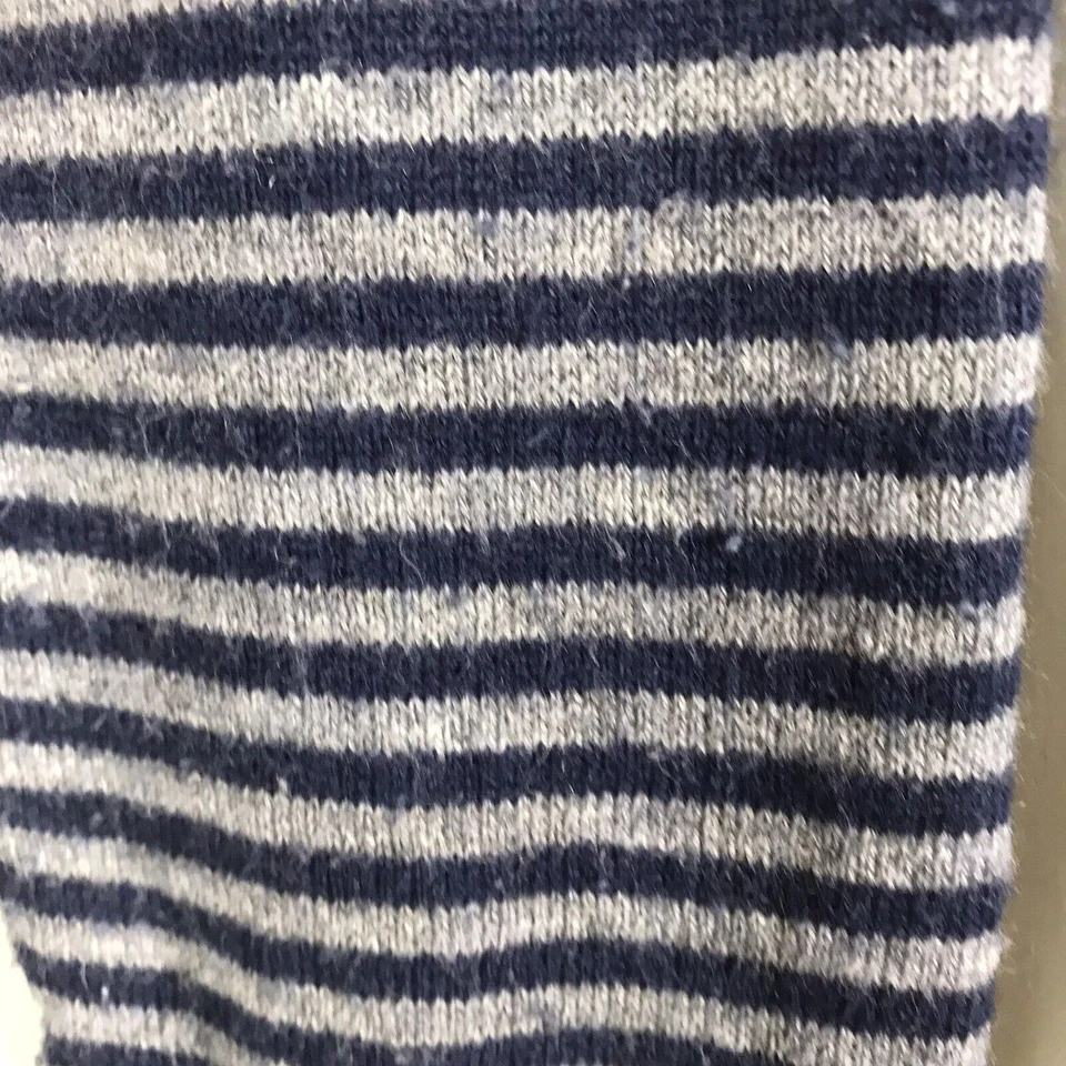 Suéter Boden Cuello Redondo Gris Azul Marino Rayas Lana Mezcla Cachemira Tejido Talla EE. UU. 8 UK 12 Foto 3 de 4