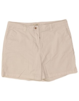 Joules Damen Chino Shorts UK 14 Large W34 weiß Baumwolle BE02