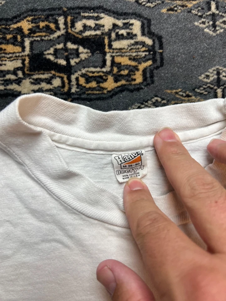 Винтажная двусторонняя графическая рубашка Nike Honolulu Marathon 1979 размер M Hanes - Изображение 2 из 4