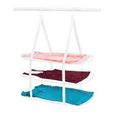 Whitmor 33"HX27.25" W X 19.25" D Steel Hanging Collapsible Clothes Drying Rack