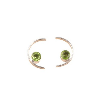 925 Silber August Geburt Peridot Stein Haken Verlobung Lang Weihnachten Ohrringe