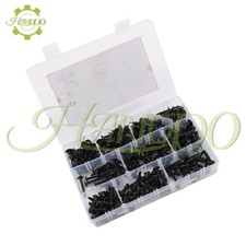 380 Sets Of #8, #10 Self-Tapping Screws Kits Black Oxide,Modified Truss Head Set