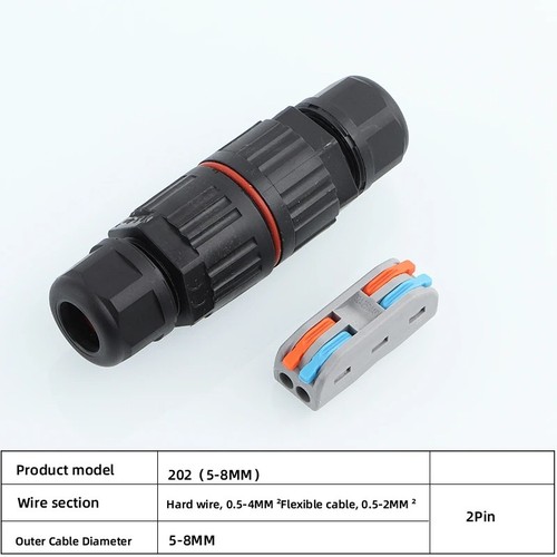 Wasserdicht Abzweigdose Stecker Elektrokabel Inline Kabel Slim Stecker IP68 - Bild 2 von 5