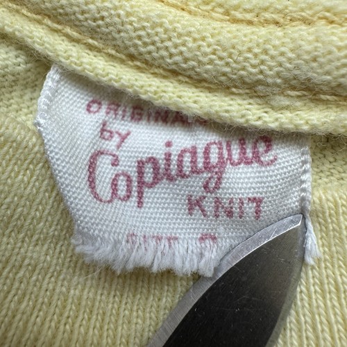 True VTG 1950's Rare Baby Size 0 Yellow Sheep Building Chair Cute Copiague Tee - Picture 6 of 8