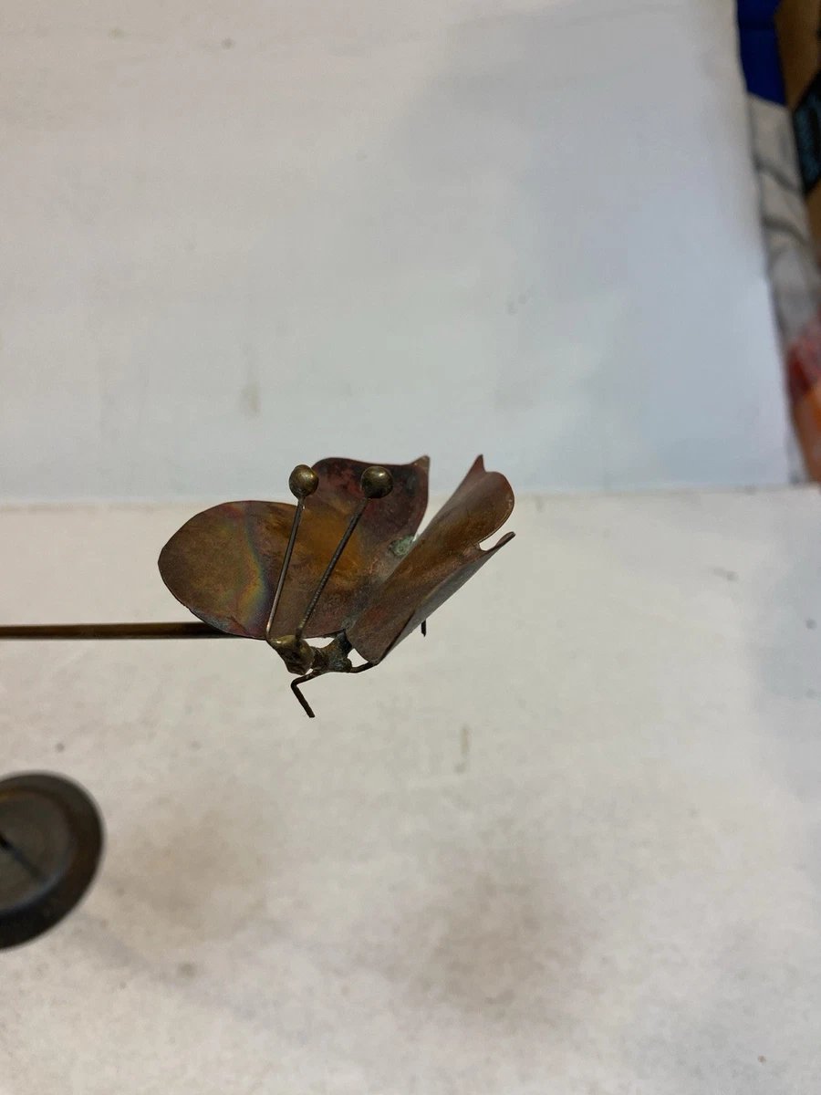Sculpture Statue Counterbalance Metal Cooper Color Kinetic Stick Art Balanced 10