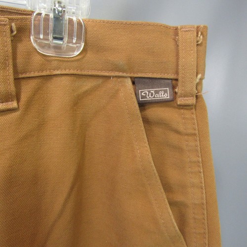 Walls Canvas Pants Double Knee Utility Brown Green Mens 42 Long 42x34 Hunting - Picture 3 of 9