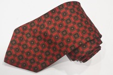 BROOKS BROTHERS MAKERS RED SILK MEN'S Neck Tie W:4" BY L:60"