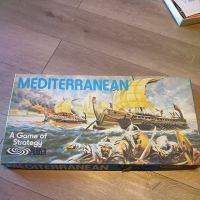 Mediterran Brettspiel Parker Vintage Strategie RAR KOMPLETT. Siehe Bilder.   