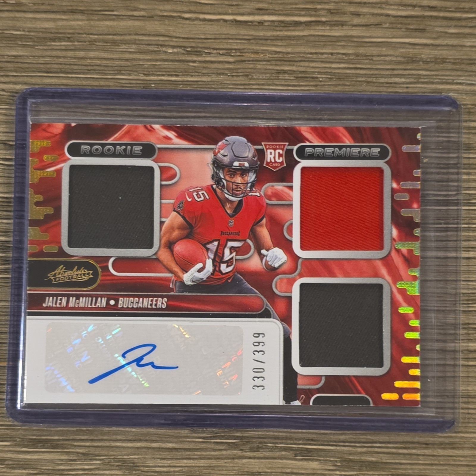 Jalen McMillan Panini Absolute Absolute Rookie Materials #ARMJMN Base