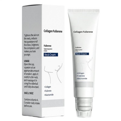 Magec Collagen Fullerene Halscreme Straffende Straffung mit Roller 50g