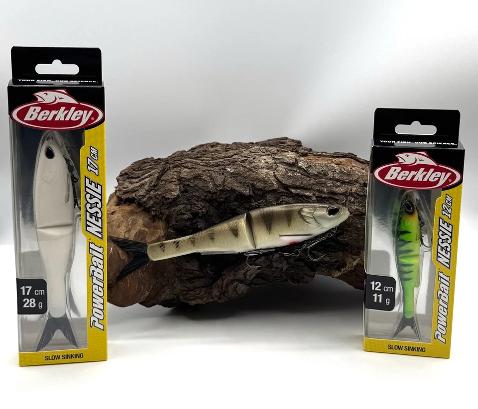 BAERKLEY Berkley Powerbait Nessie 12 cm 11 g 17 cm 28 g 22 cm 57 g 6 colori Soft Glide Swimbait