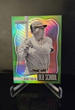 #'ed/125 🔥 BABE RUTH SP 2021 Panini Prizm Old School Lime Green No. OS-1 HOF