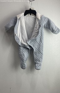Carter's Baby's Size 6M Light Blue Hooded One Piece 