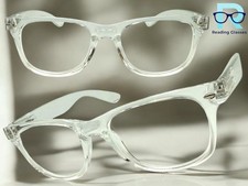 Classy Elegant Vintage Retro Style READING EYE GLASSES READERS Clear Frame 1.75