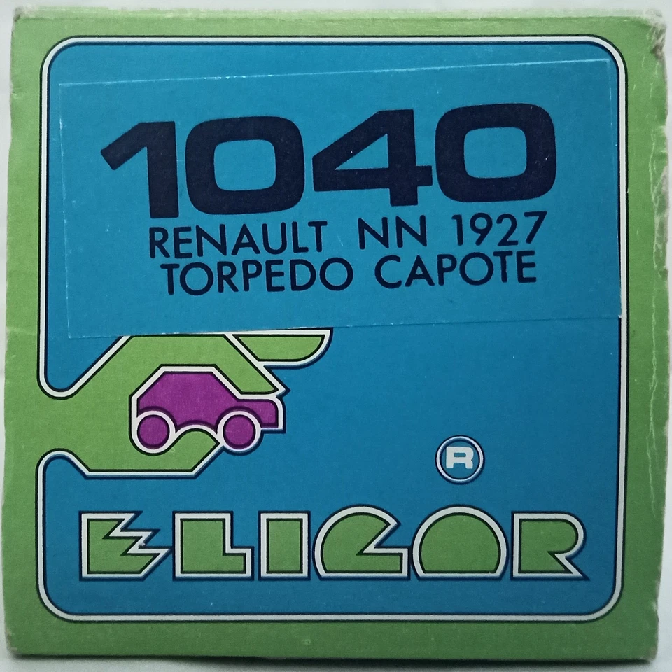 Eligor Renault NN 1927 Torpido Capote Nº 1040 Negro Raro Foto 2 de 4