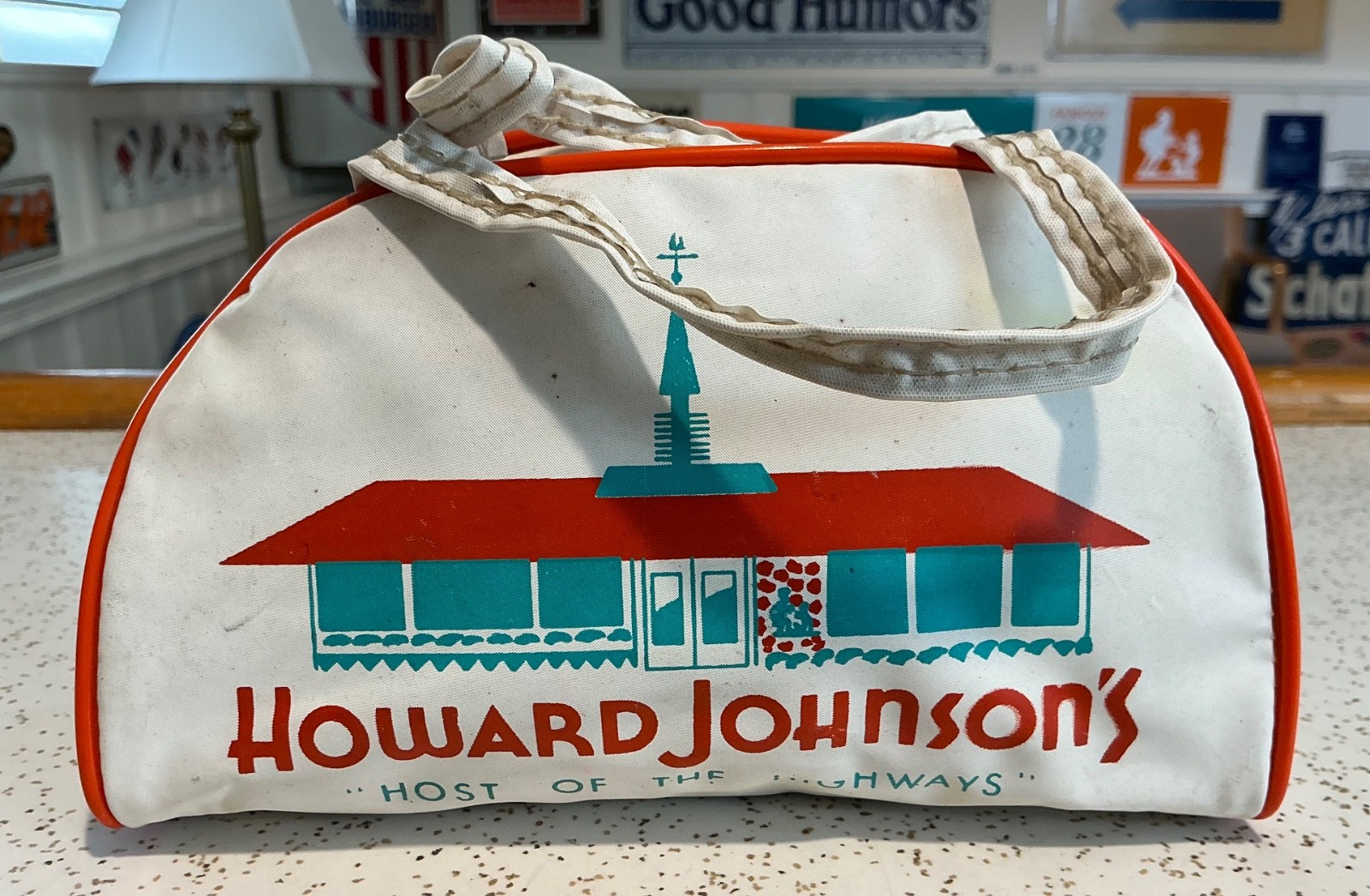 1960s Howard Johnson's Host of The Highways Souvenir Bag coin purse Simple Simon